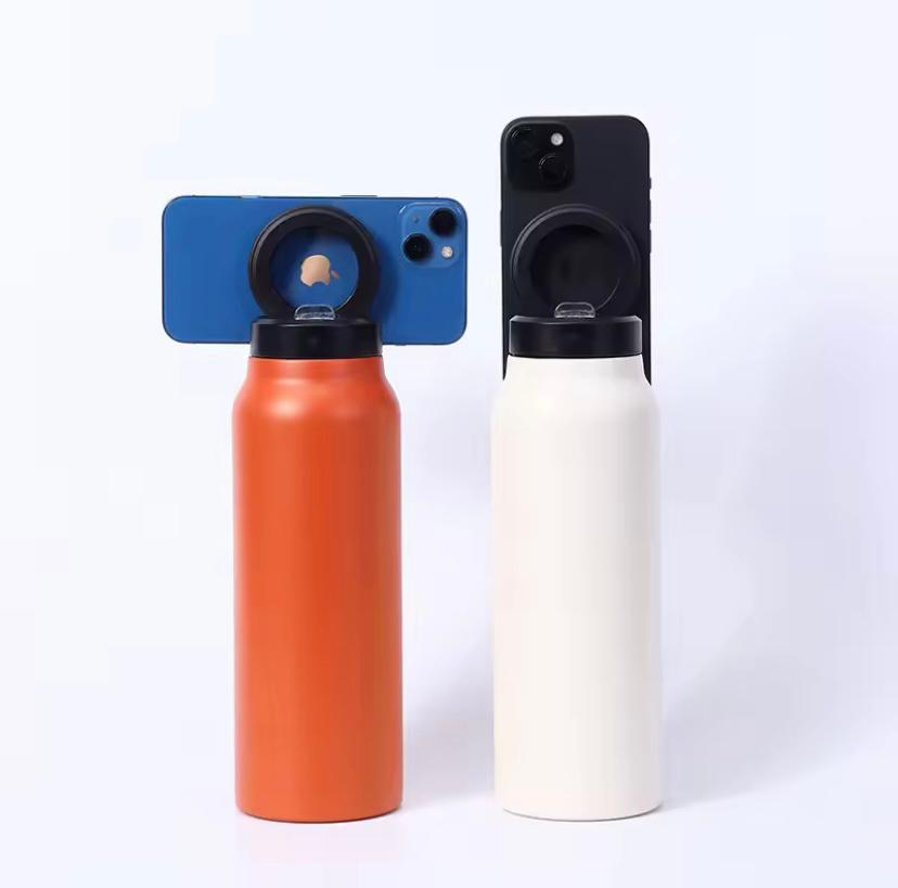 Thermos isotherme 24 oz avec support téléphone intégré